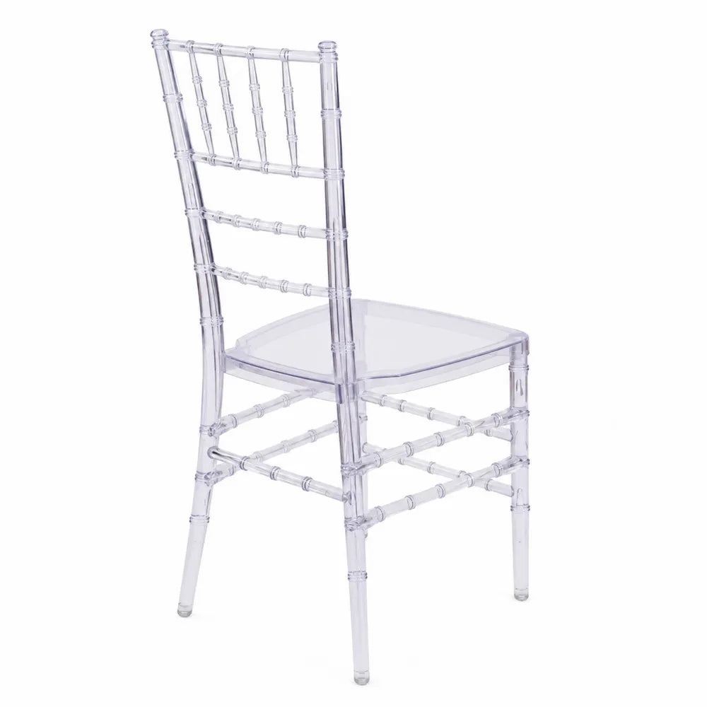 Chaise en polycarbonate transparent empilable
