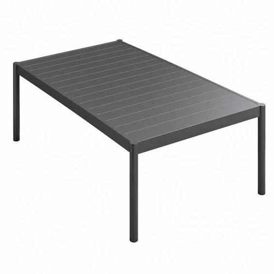 Table rectangulaire en métal 150x90 cm Anthracite